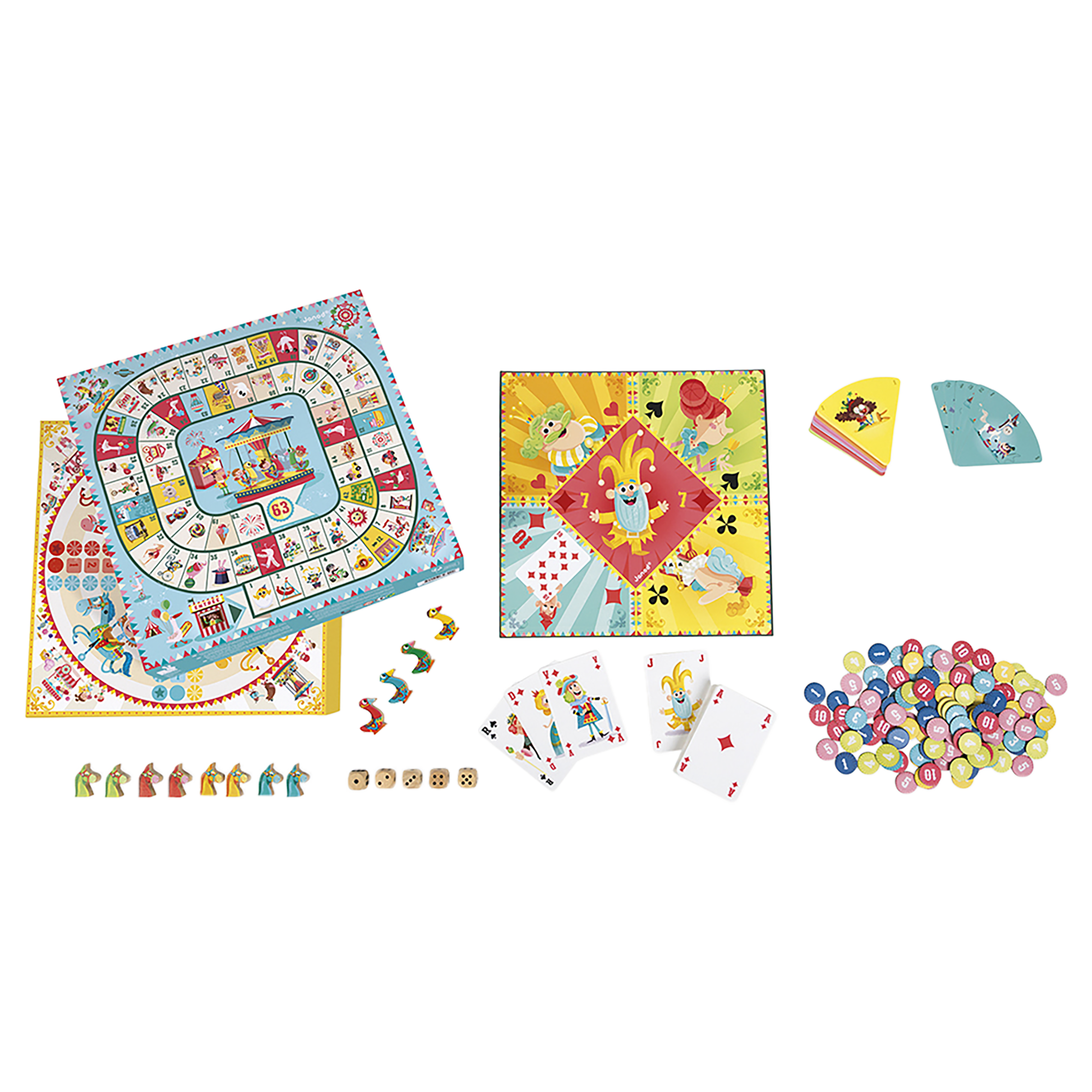 COFFRET MULTI JEUX CARROUSEL JANOD