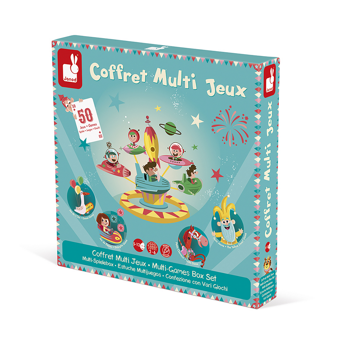 COFFRET MULTI JEUX CARROUSEL JANOD