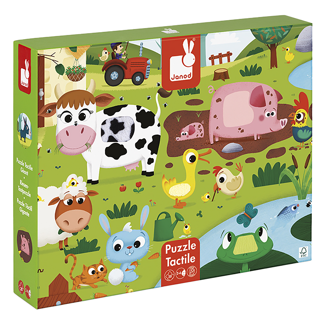 PZ20- TACTILE - LES ANIMAUX DE LA FERME JANOD PUZZLES