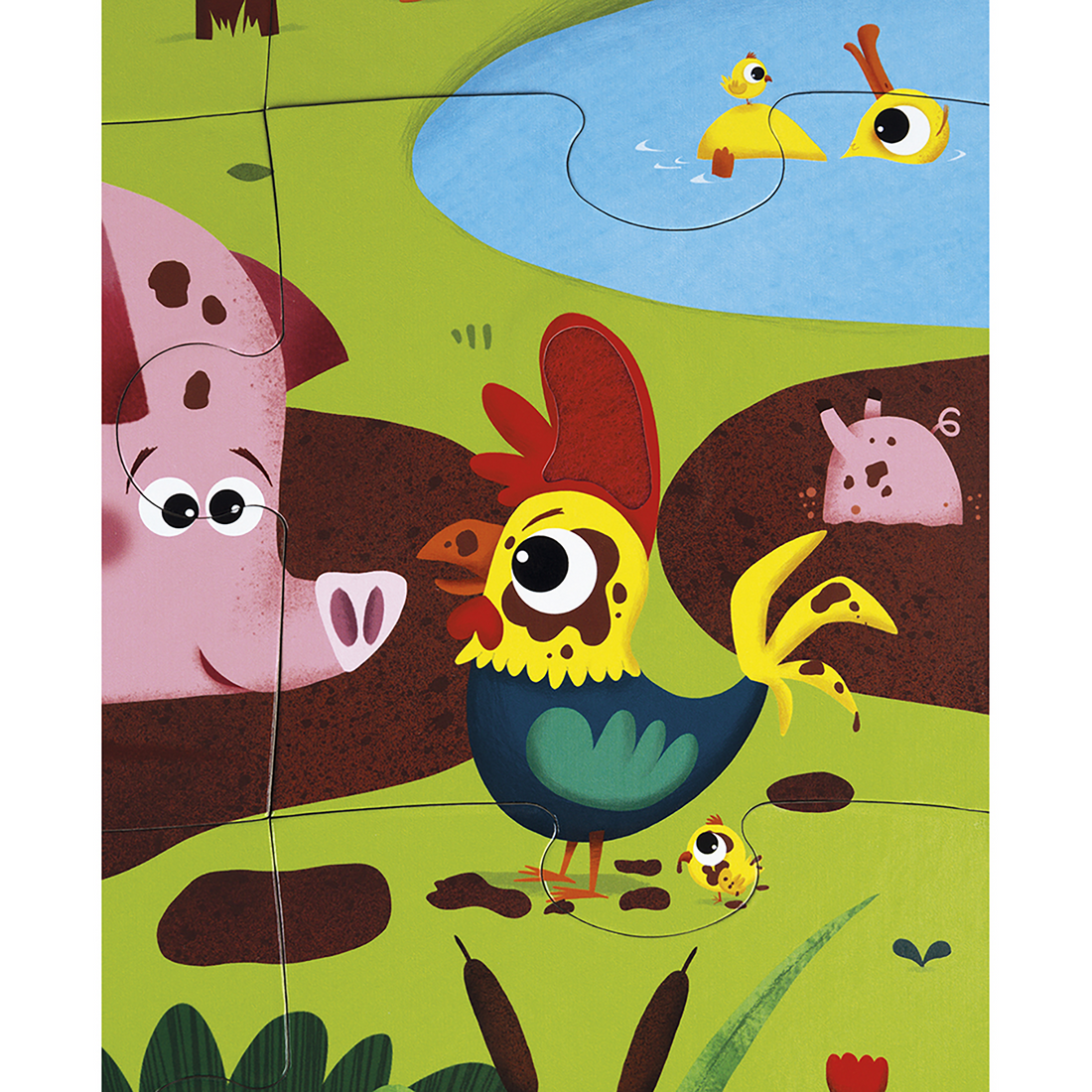 PZ20- TACTILE - LES ANIMAUX DE LA FERME JANOD PUZZLES