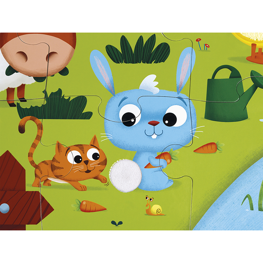 PZ20- TACTILE - LES ANIMAUX DE LA FERME JANOD PUZZLES