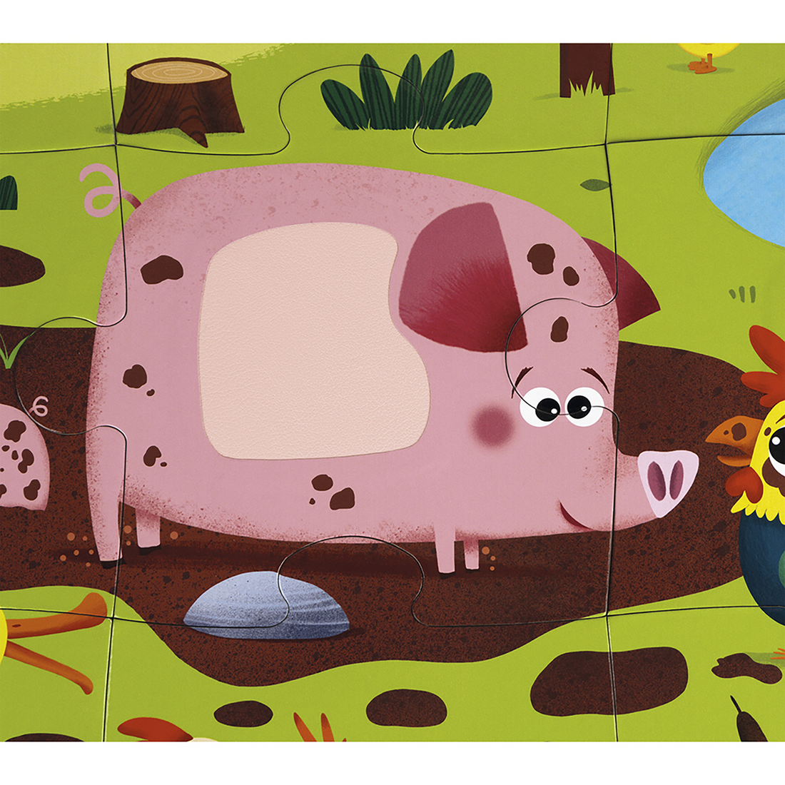 PZ20- TACTILE - LES ANIMAUX DE LA FERME JANOD PUZZLES