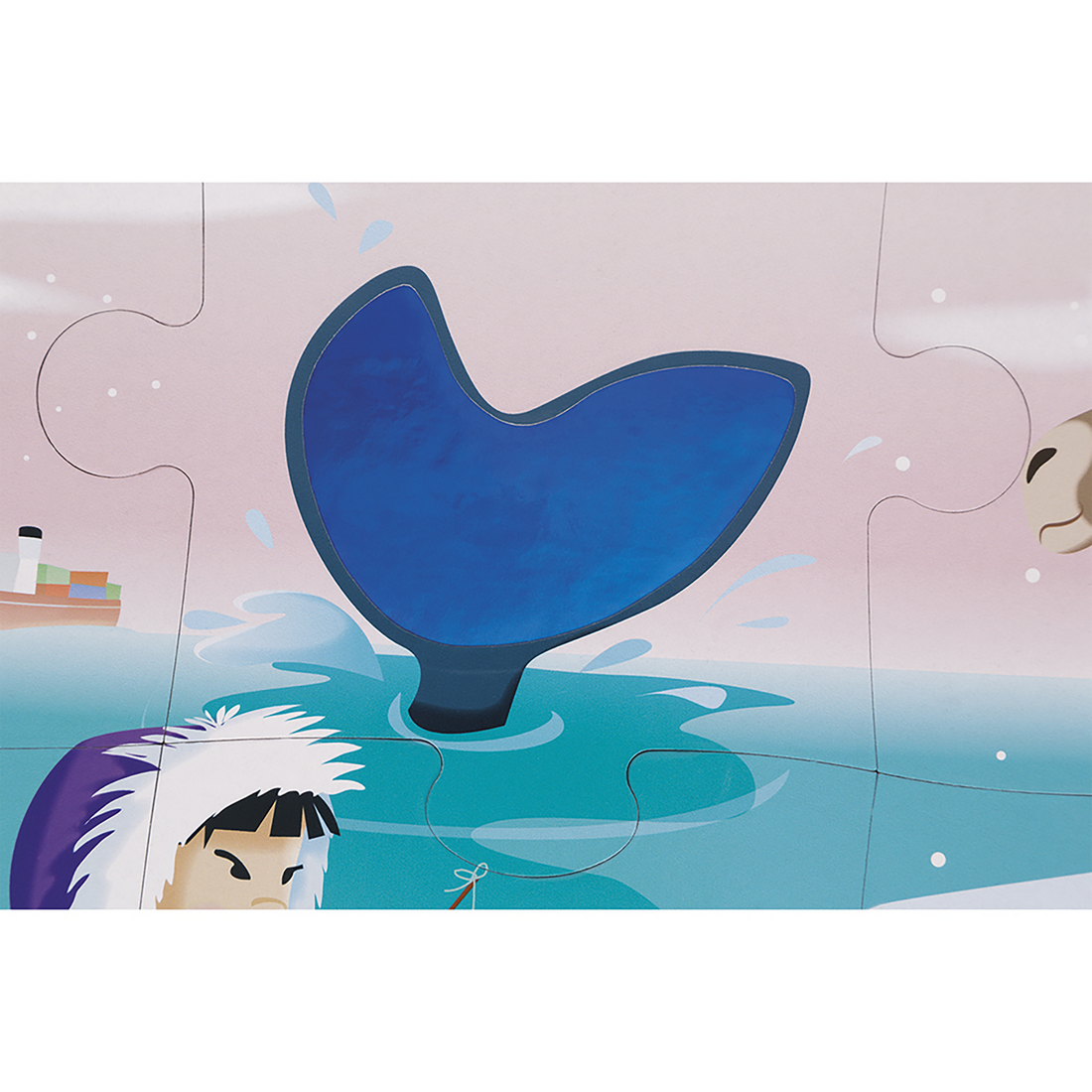 PZ20- TACTILE - LA VIE SUR LA BANQUISE JANOD PUZZLES