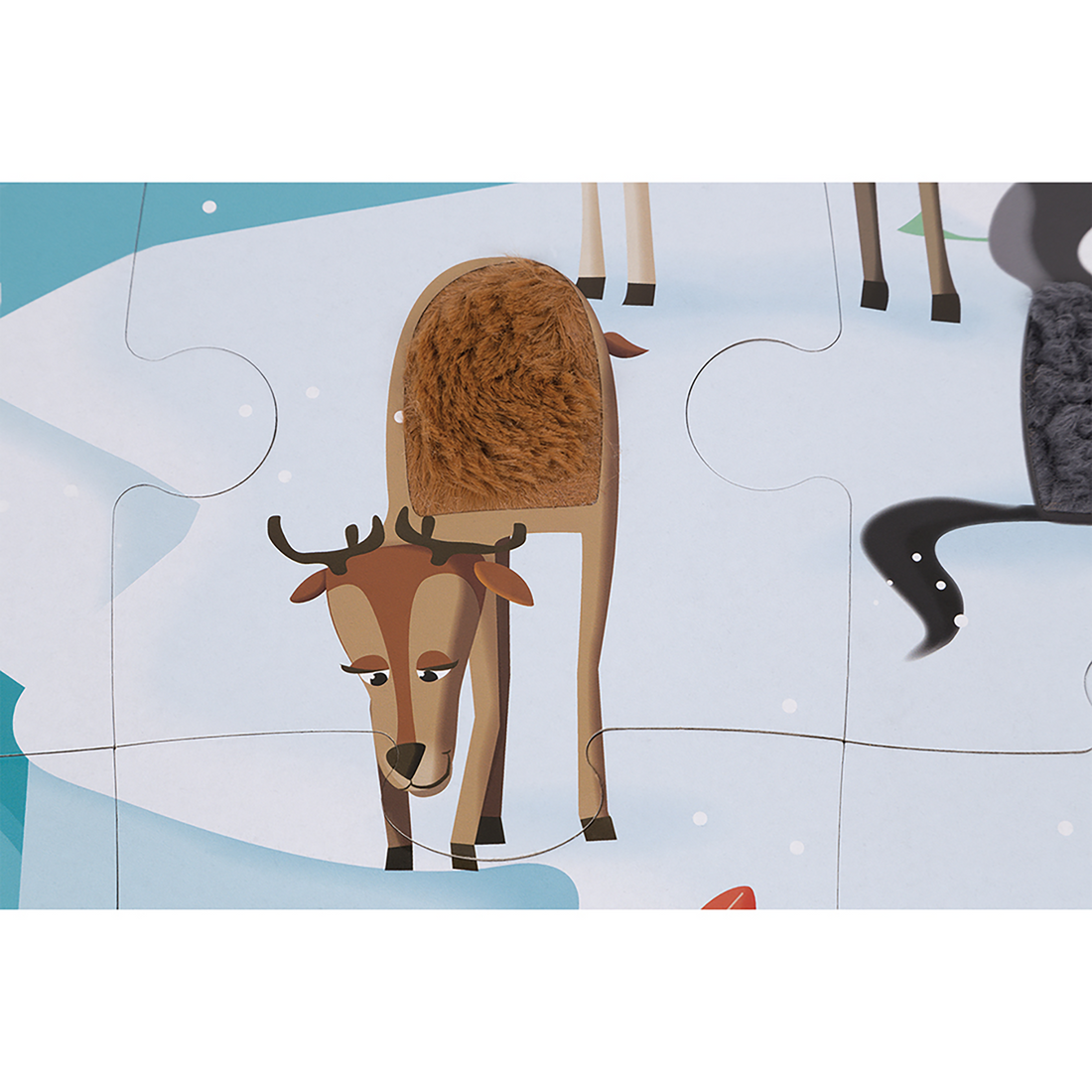 PZ20- TACTILE - LA VIE SUR LA BANQUISE JANOD PUZZLES