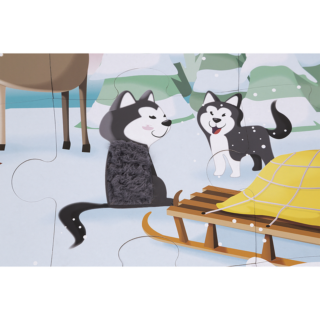 PZ20- TACTILE - LA VIE SUR LA BANQUISE JANOD PUZZLES