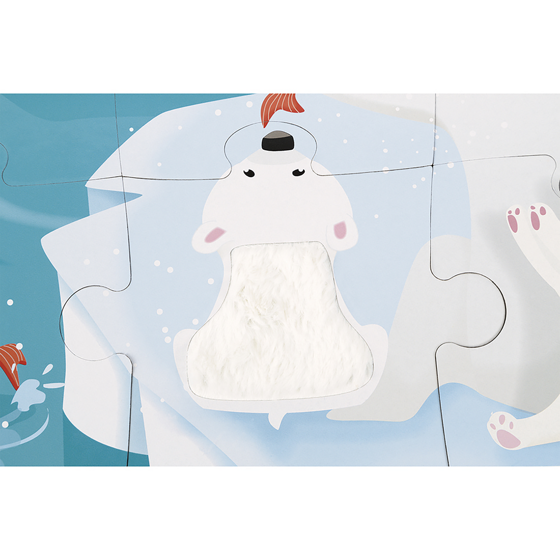 PZ20- TACTILE - LA VIE SUR LA BANQUISE JANOD PUZZLES