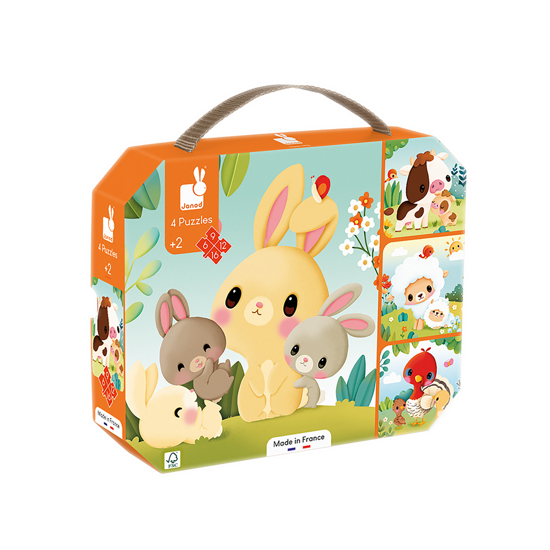 4 EN 1 CASSE-TÊTE PROGRESSIF - FERME JANOD PUZZLES