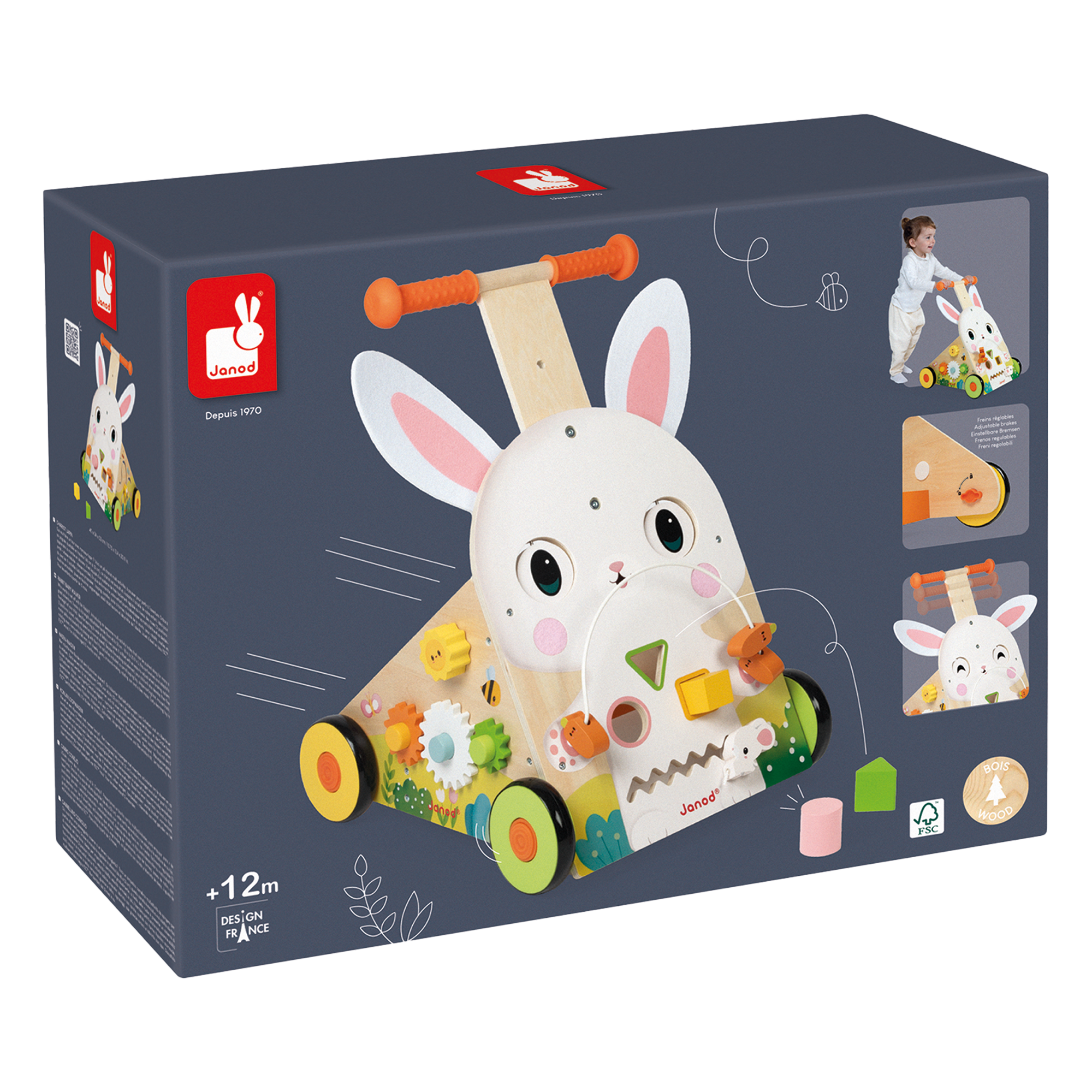 FERME: CHARIOT LAPIN JANOD