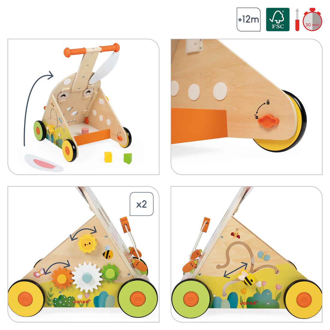 FERME: CHARIOT LAPIN JANOD