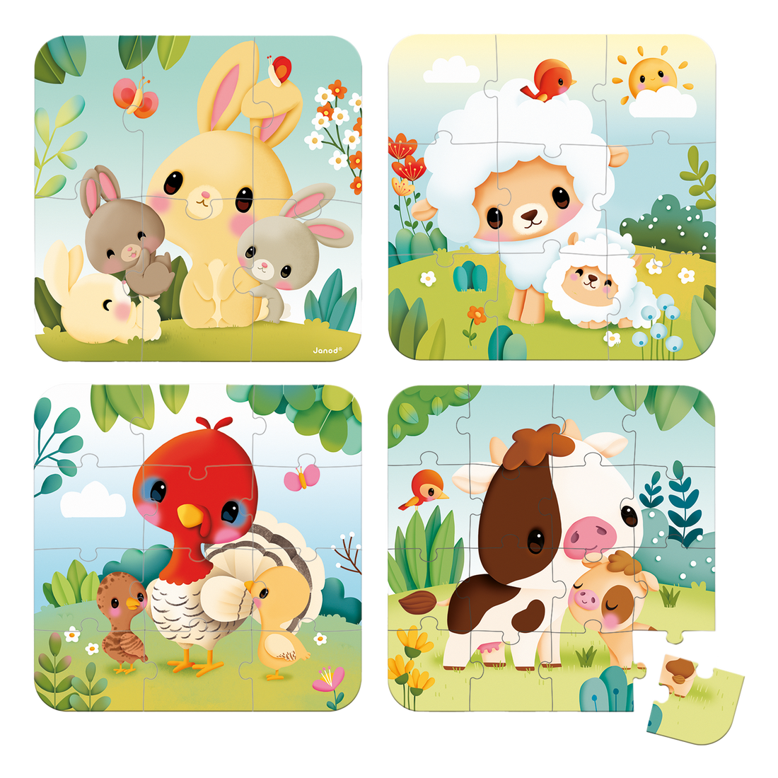 4 CASSE-TÊTES ÉVOLUTIFS - FERME JANOD PUZZLES