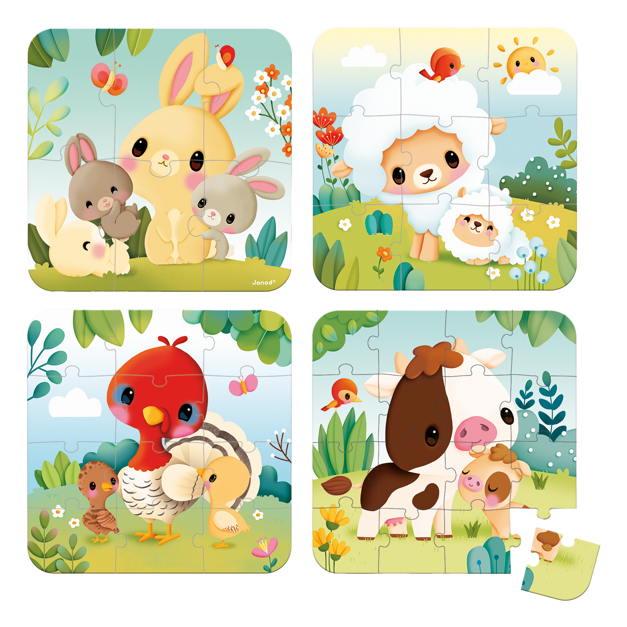 4 CASSE-TÊTES ÉVOLUTIFS - FERME JANOD PUZZLES