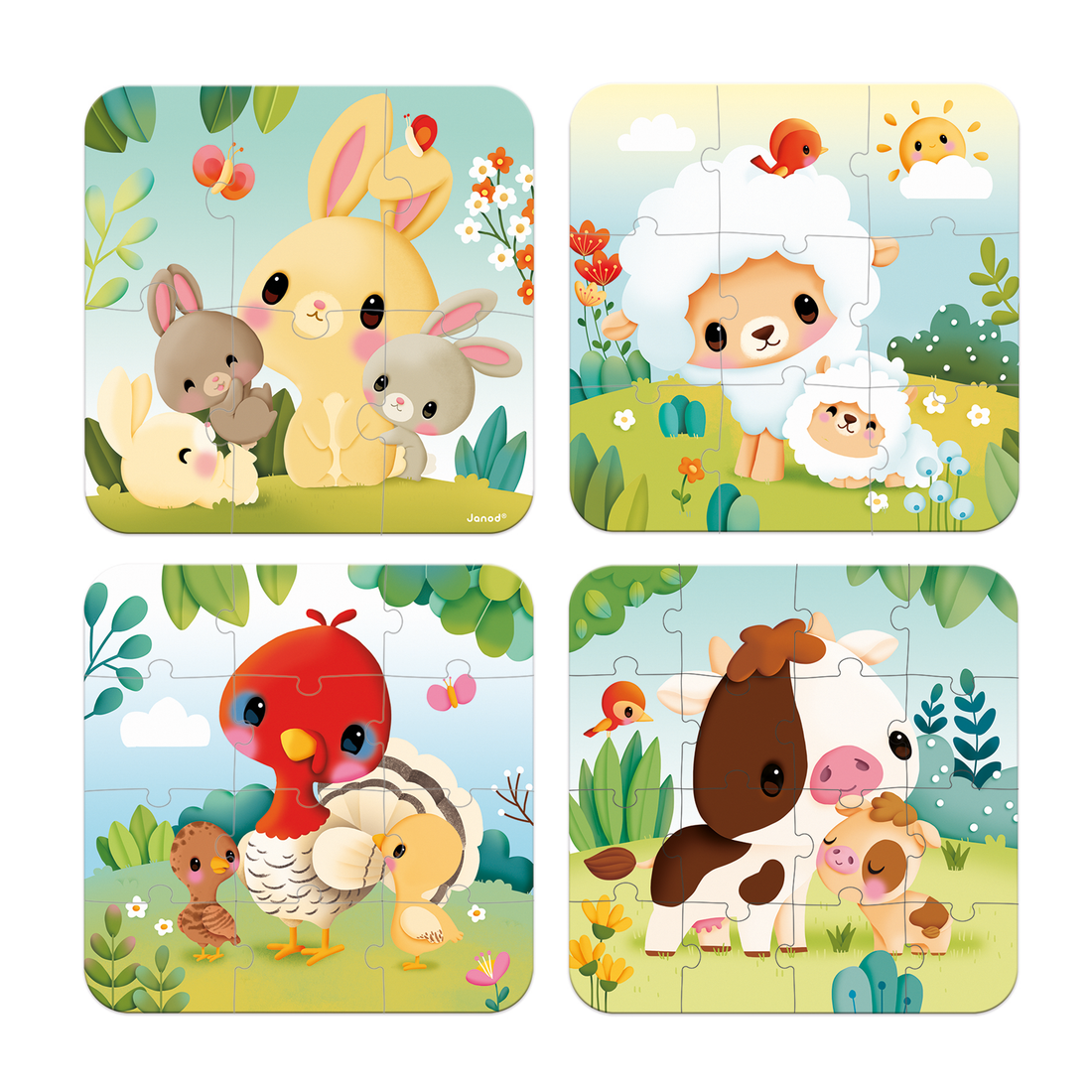 4 CASSE-TÊTES ÉVOLUTIFS - FERME JANOD PUZZLES