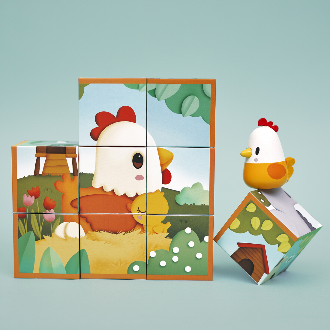 FERME: CUBES ANIMAUX DE LA FERME JANOD