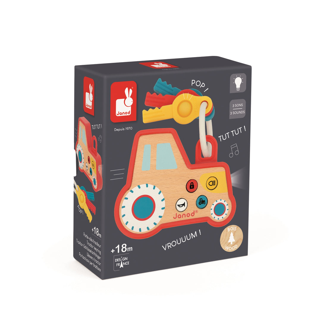 PORTE-CLÉS TRACTEUR - LA FERME