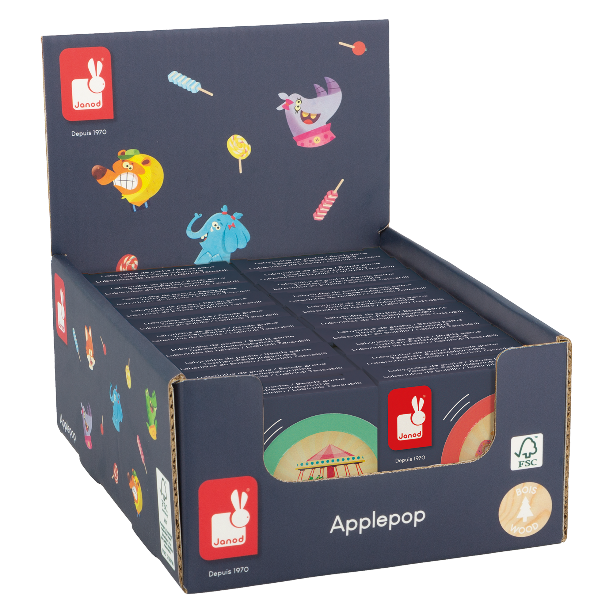 APPLEPOP: PRÉS. - LABYRINTHES DE POCHES (VENDU 20 UNITÉS) JANOD