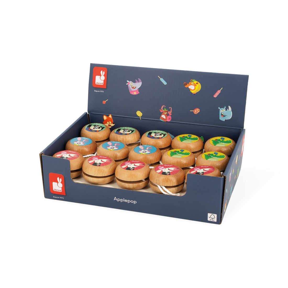 APPLEPOP: PRÉS. - YOYOS (VENDU 28 UNITÉS) JANOD