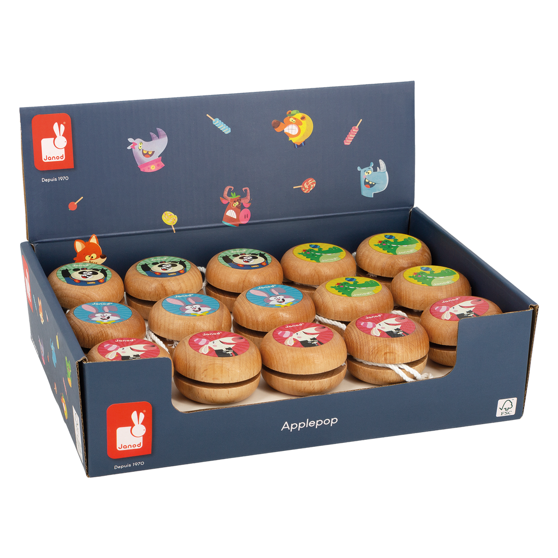 APPLEPOP: PRÉS. - YOYOS (VENDU 28 UNITÉS) JANOD