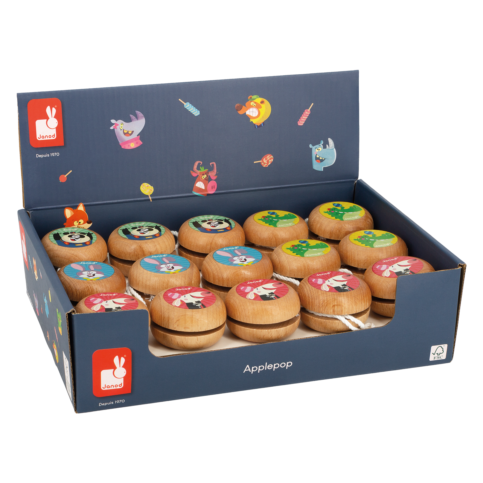 APPLEPOP: PRÉS. - YOYOS (VENDU 28 UNITÉS) JANOD