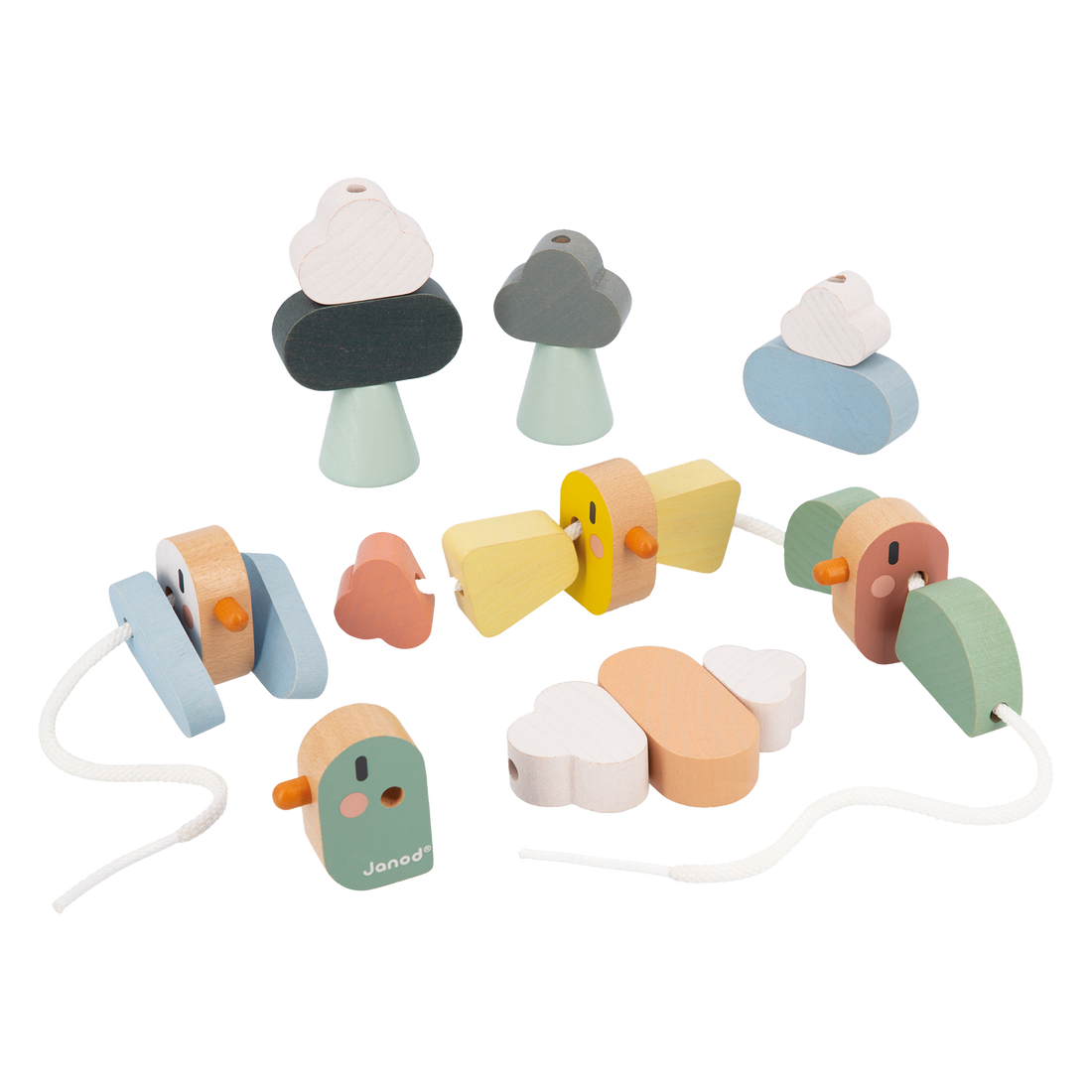 SWEET COCOON: BILLES EN OISEAUX À ENFILER JANOD