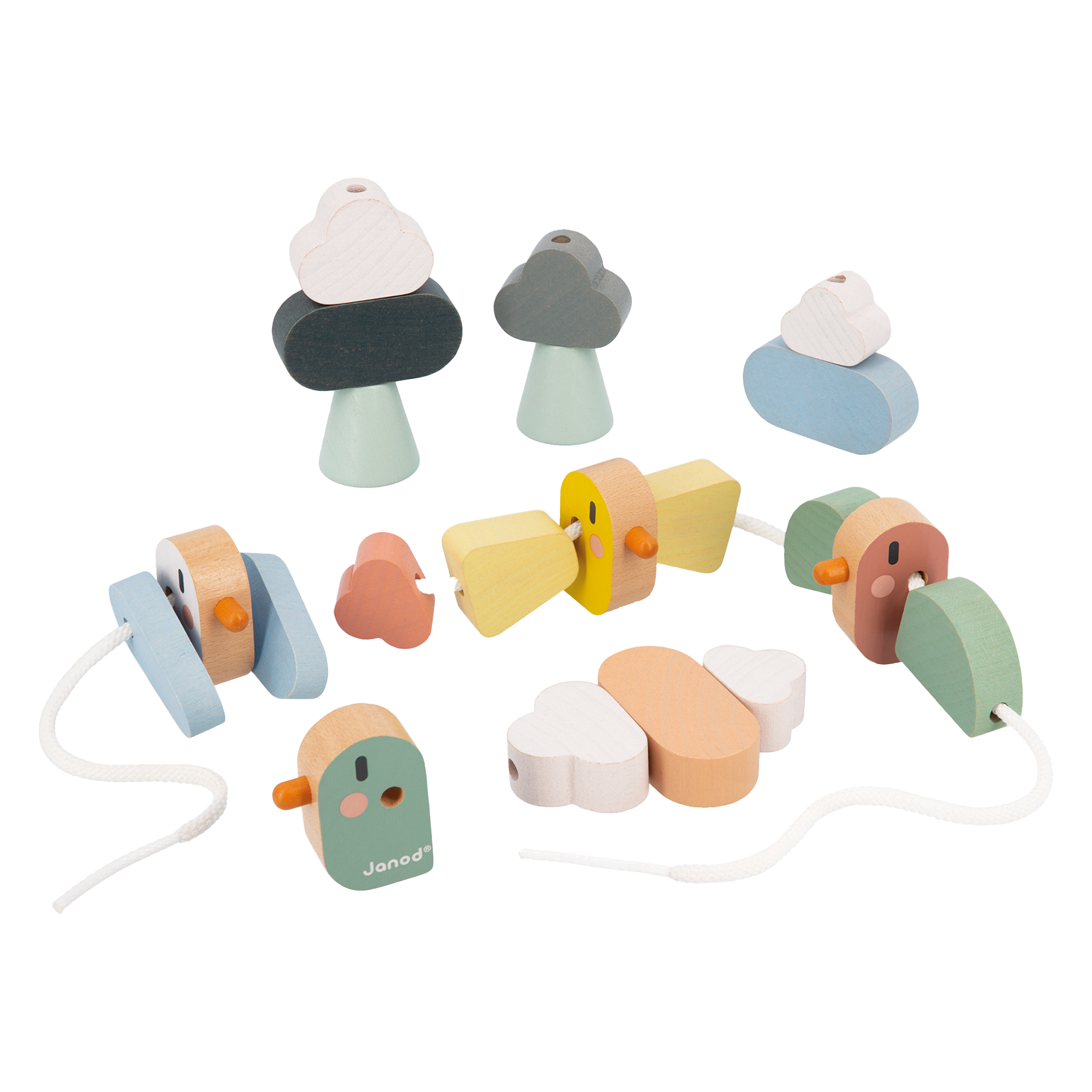 SWEET COCOON: BILLES EN OISEAUX À ENFILER JANOD