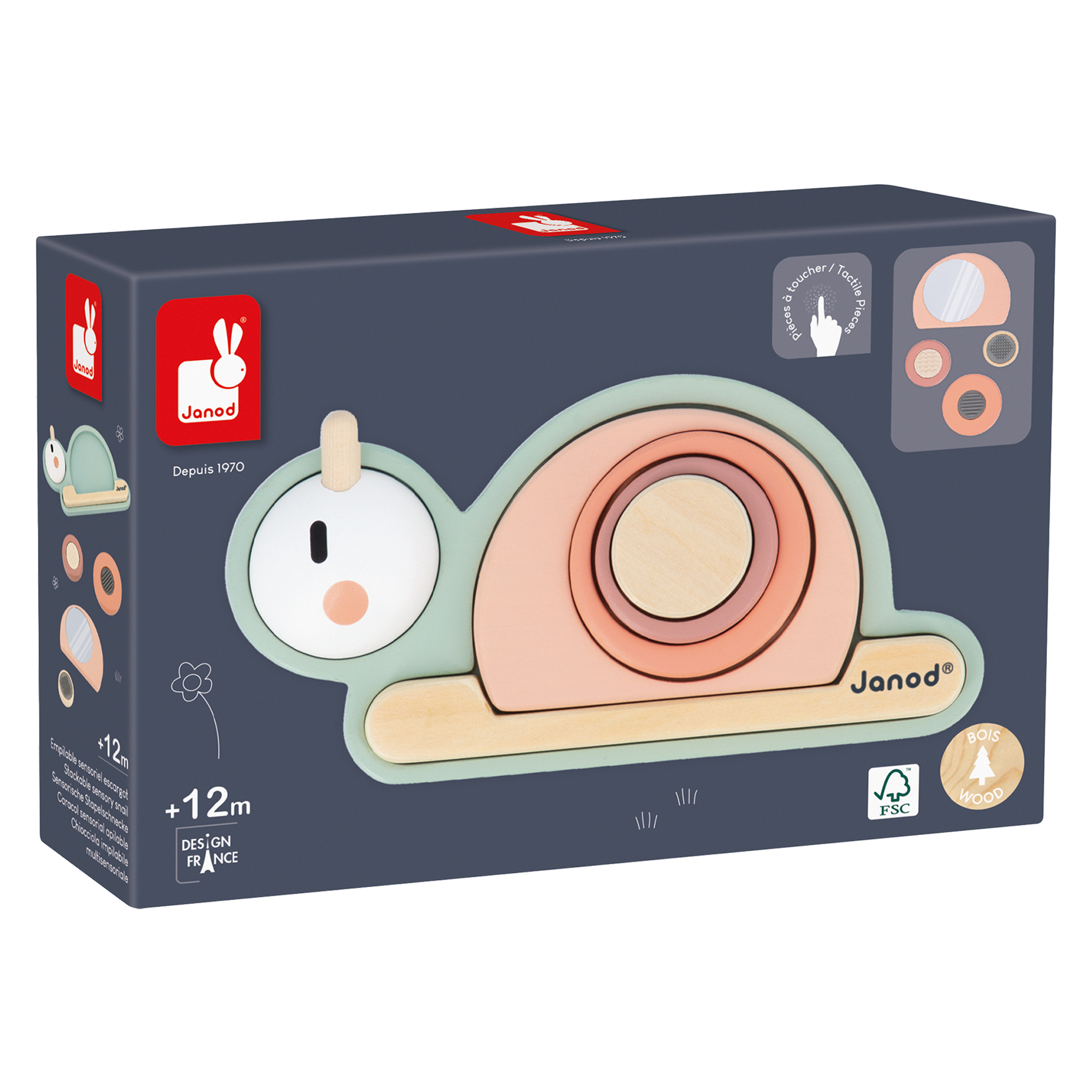 SWEET COCOON: ESCARGOT SENSORIEL EMPILABLE JANOD
