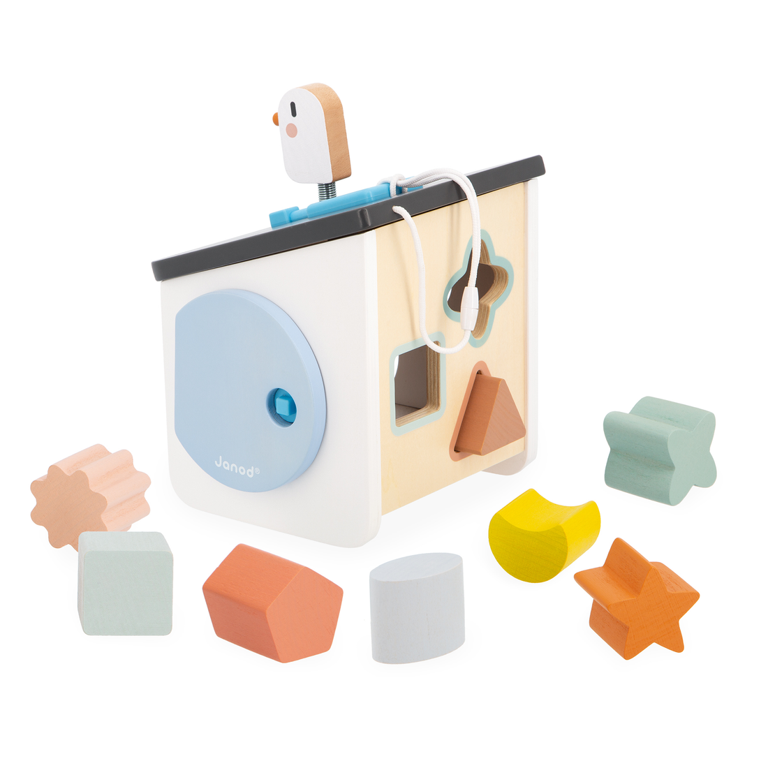 SWEET COCOON: TRIEUR DE FORMES EN CABANE D'OISEAUX JANOD