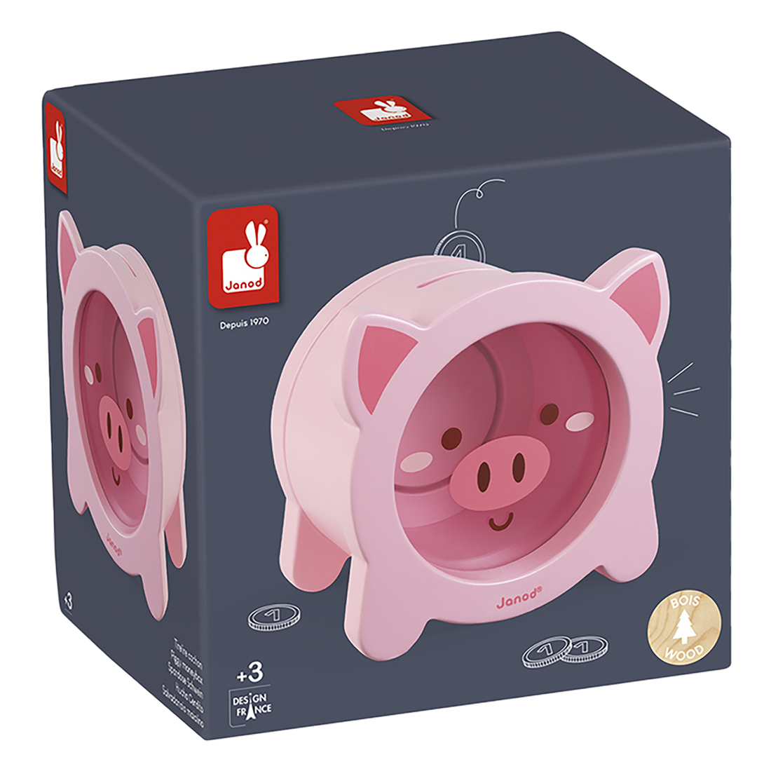 TIRELIRE COCHON JANOD