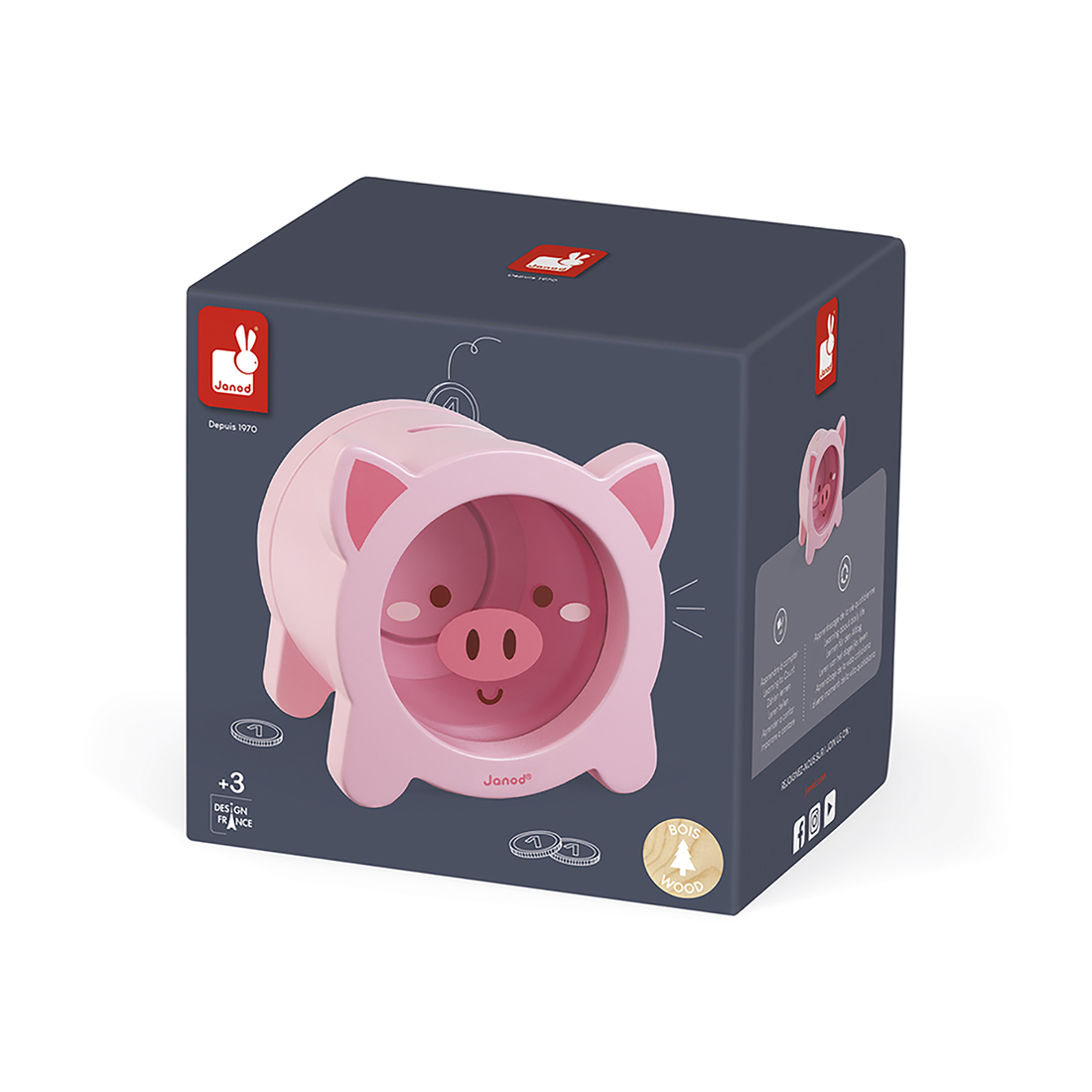 TIRELIRE COCHON JANOD