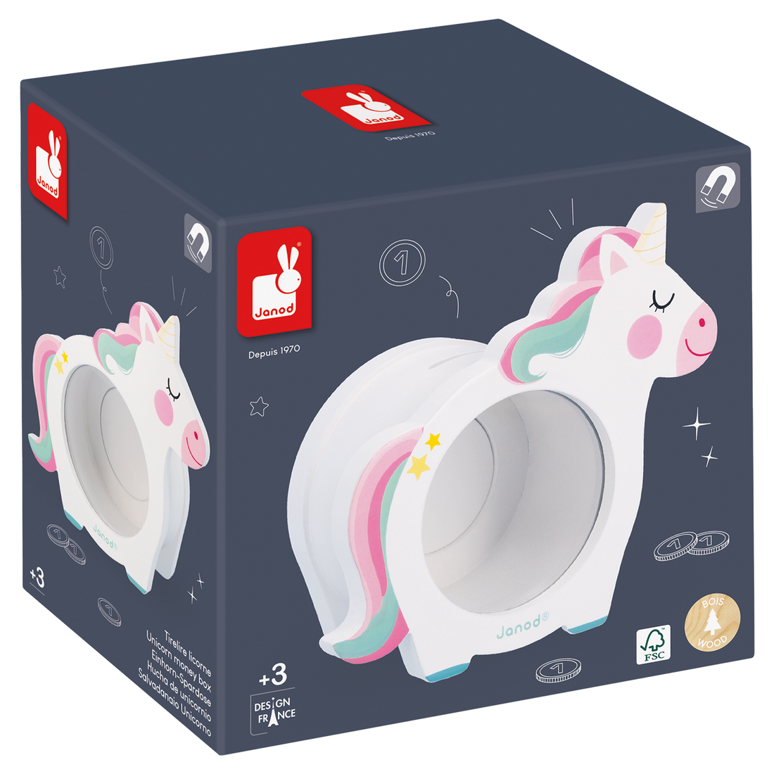 TIRELIRE - LICORNE JANOD