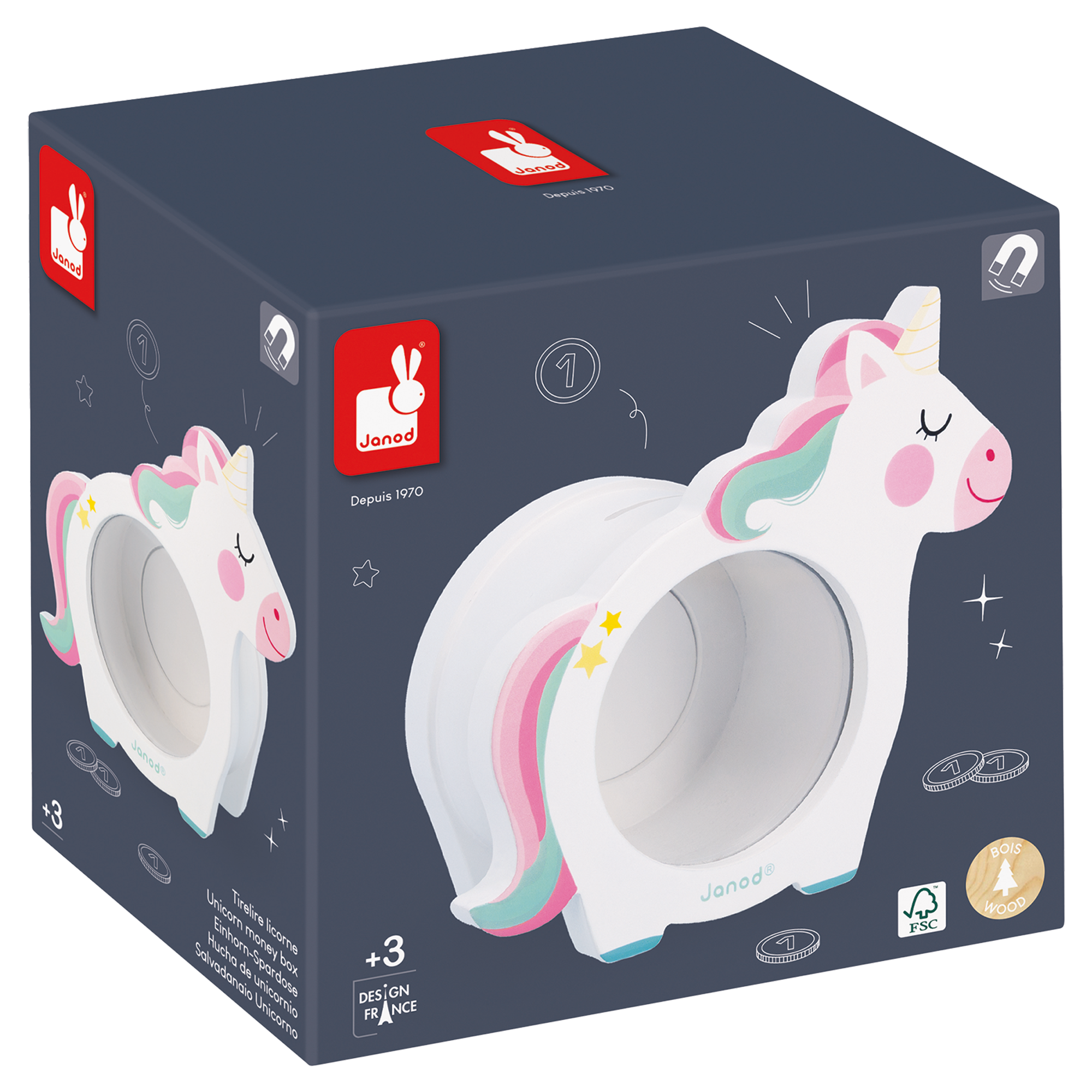 TIRELIRE - LICORNE JANOD