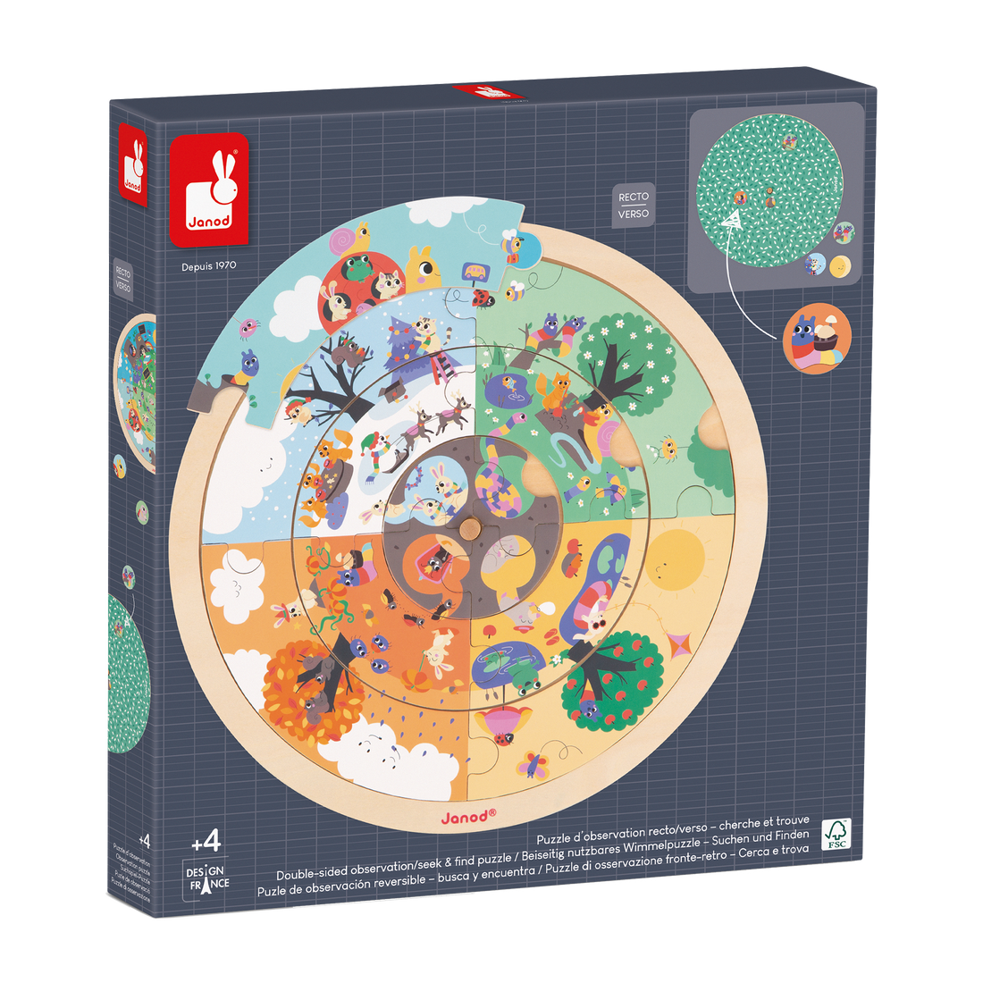 JARDIN: CASSE-TÊTE D'OBSERVATION JANOD PUZZLES