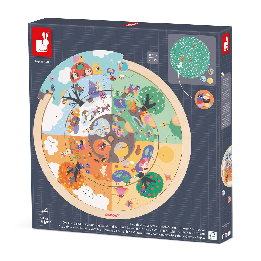 JARDIN: CASSE-TÊTE D'OBSERVATION JANOD PUZZLES