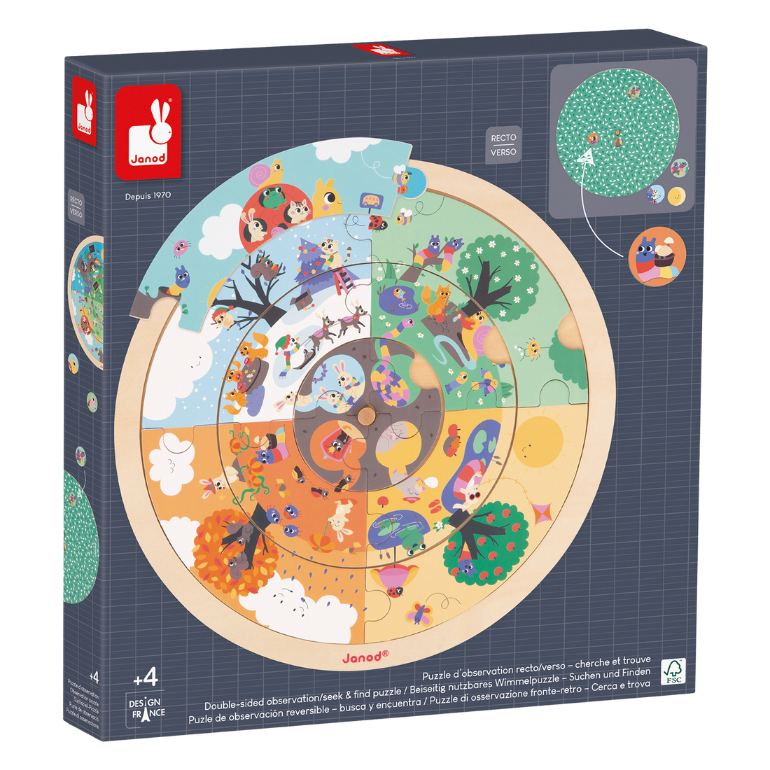 JARDIN: CASSE-TÊTE D'OBSERVATION JANOD PUZZLES