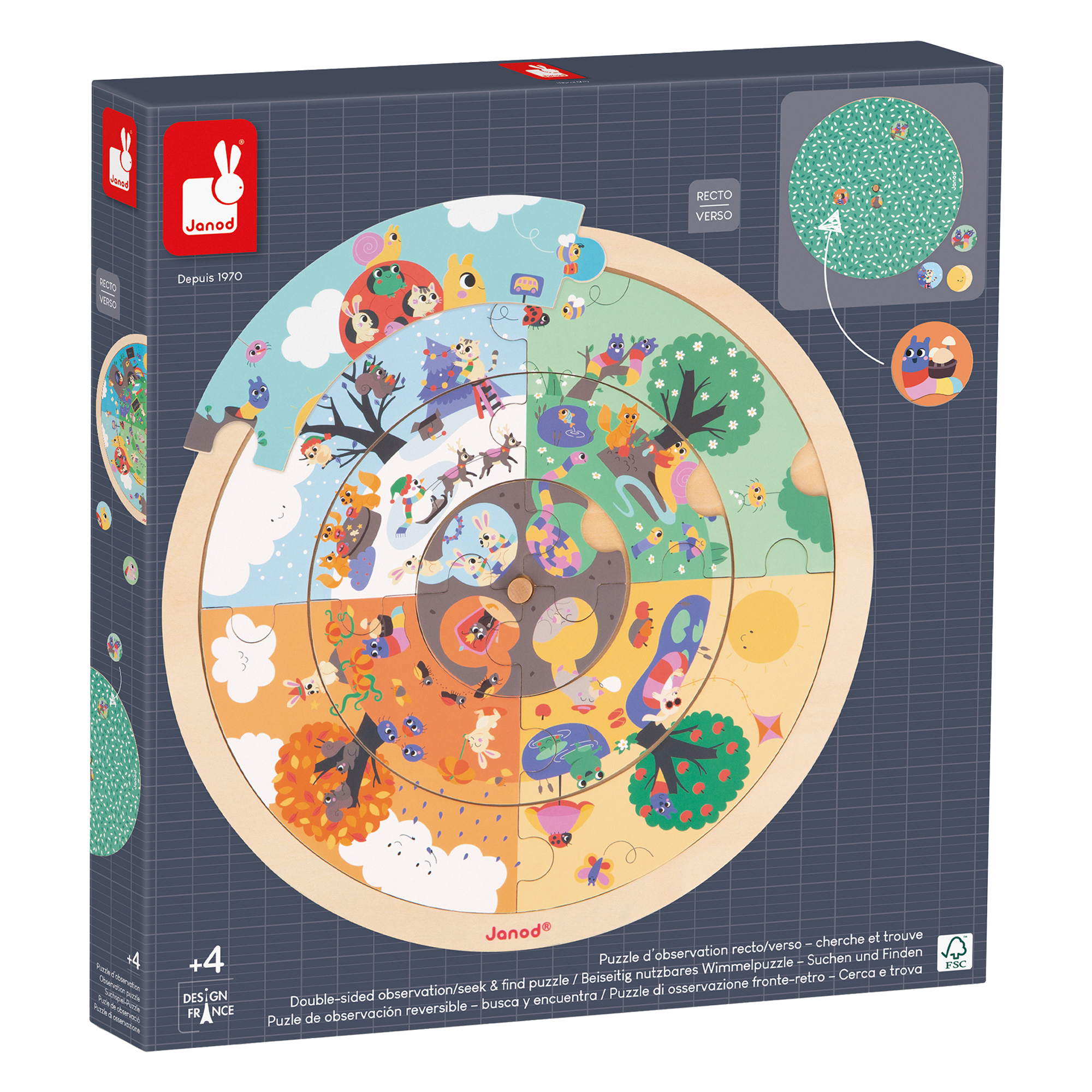 JARDIN: CASSE-TÊTE D'OBSERVATION JANOD PUZZLES