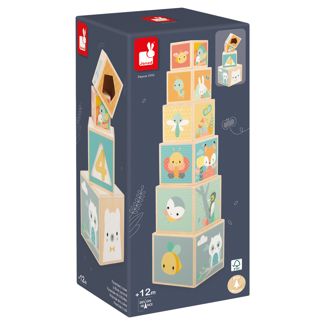 PURE: PYRAMIDE 6-BLOCS JANOD