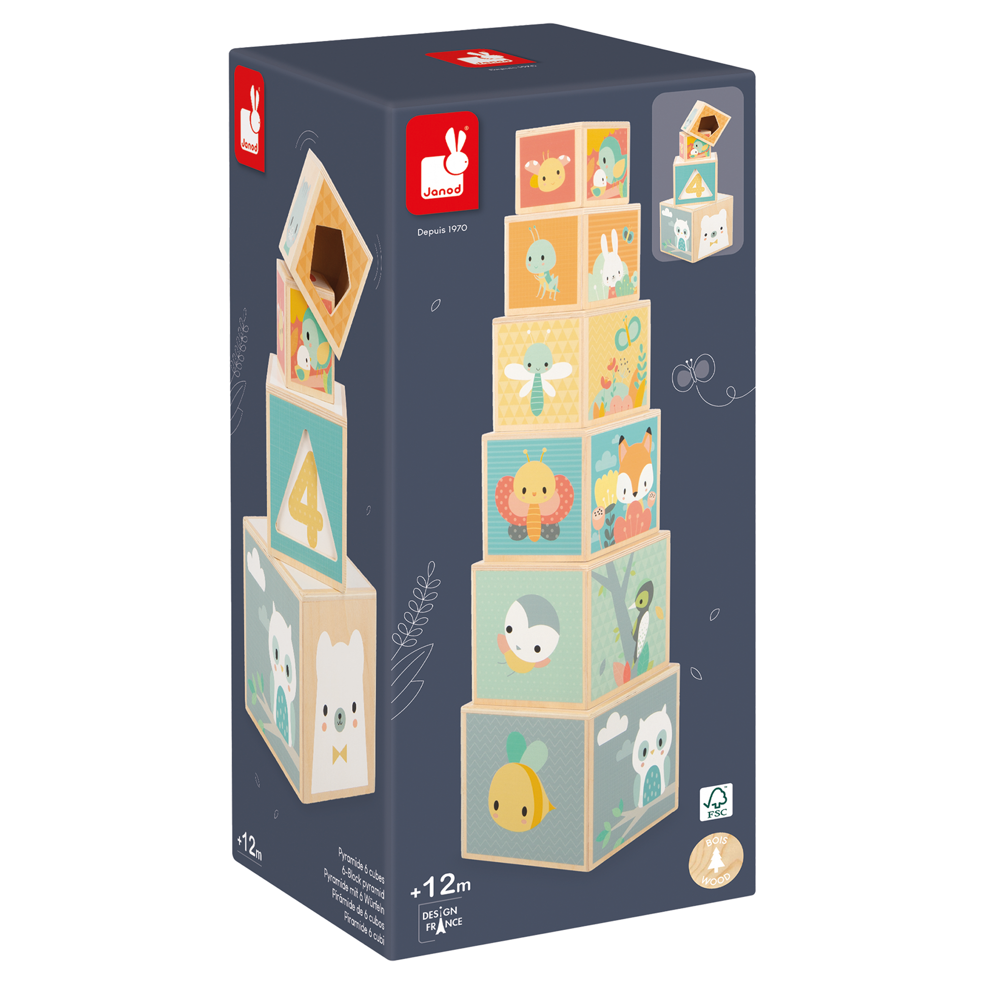 PURE: PYRAMIDE 6-BLOCS JANOD
