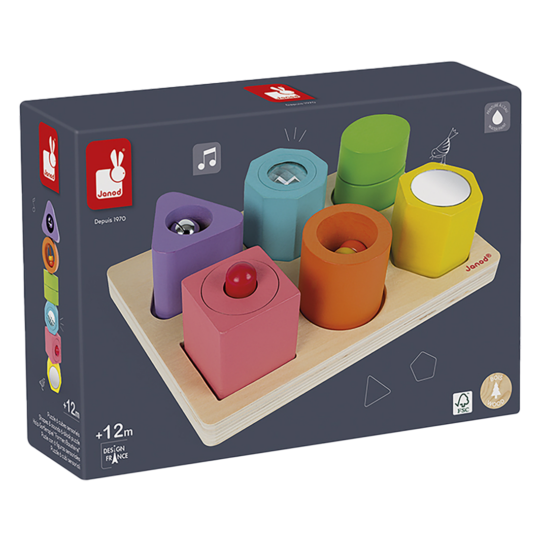 IWOOD - 6 CUBES SENSORIELS JANOD