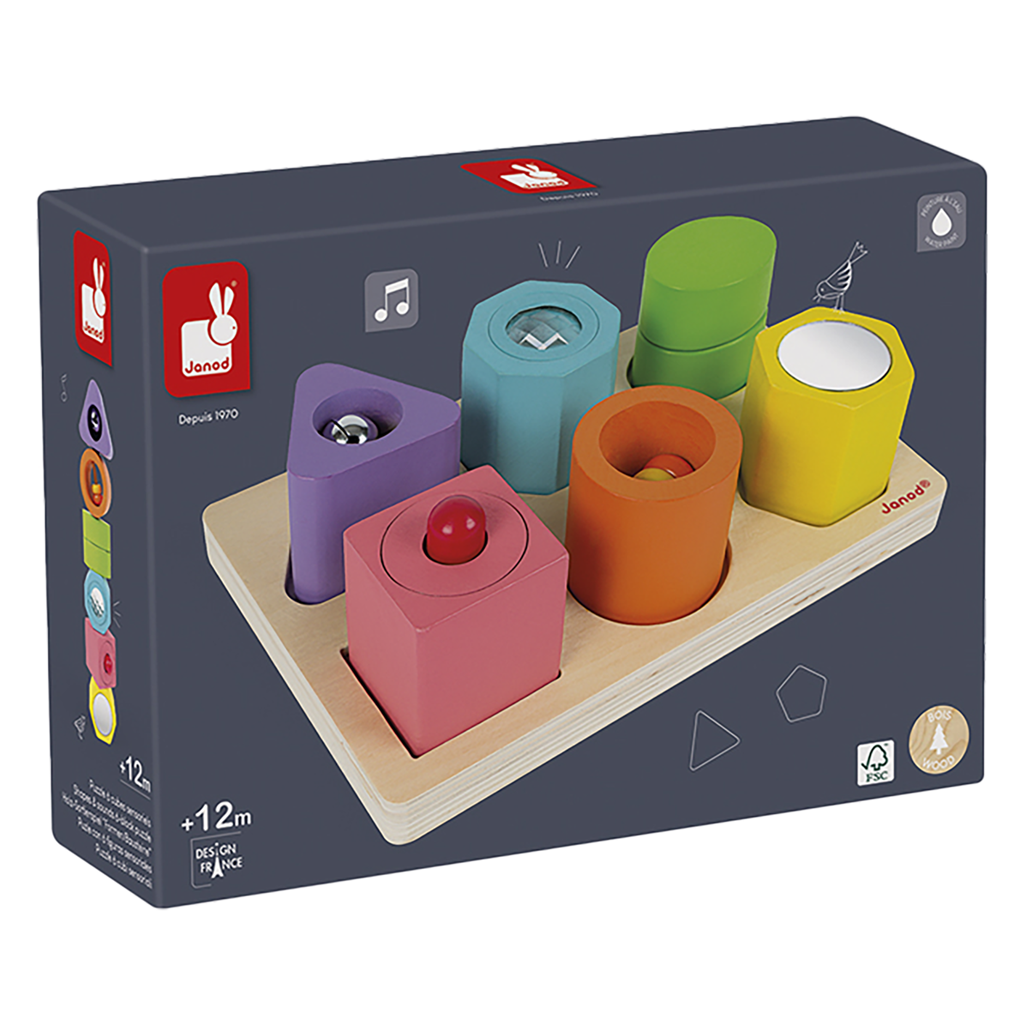 IWOOD - 6 CUBES SENSORIELS JANOD