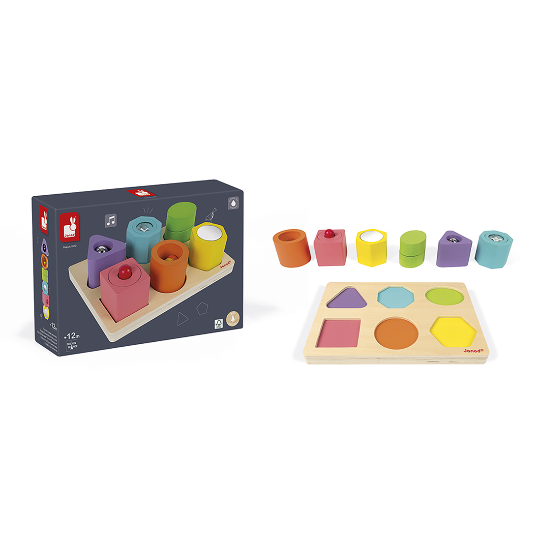 IWOOD - 6 CUBES SENSORIELS JANOD