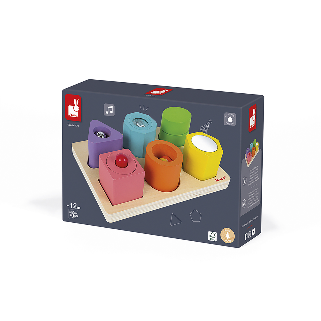IWOOD - 6 CUBES SENSORIELS JANOD