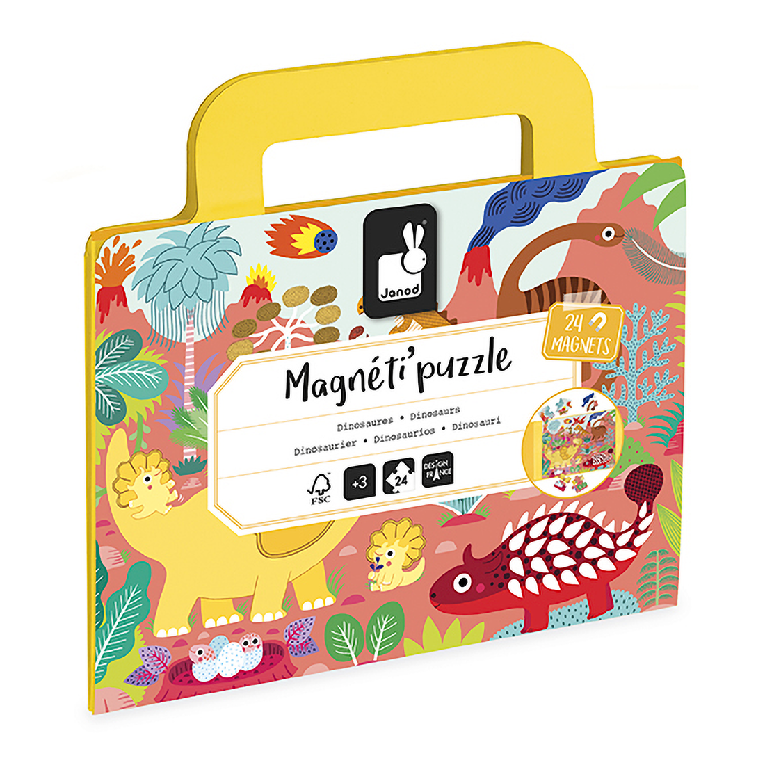 MAGNETI'PUZZLES - DINO - 24 PIÈCES