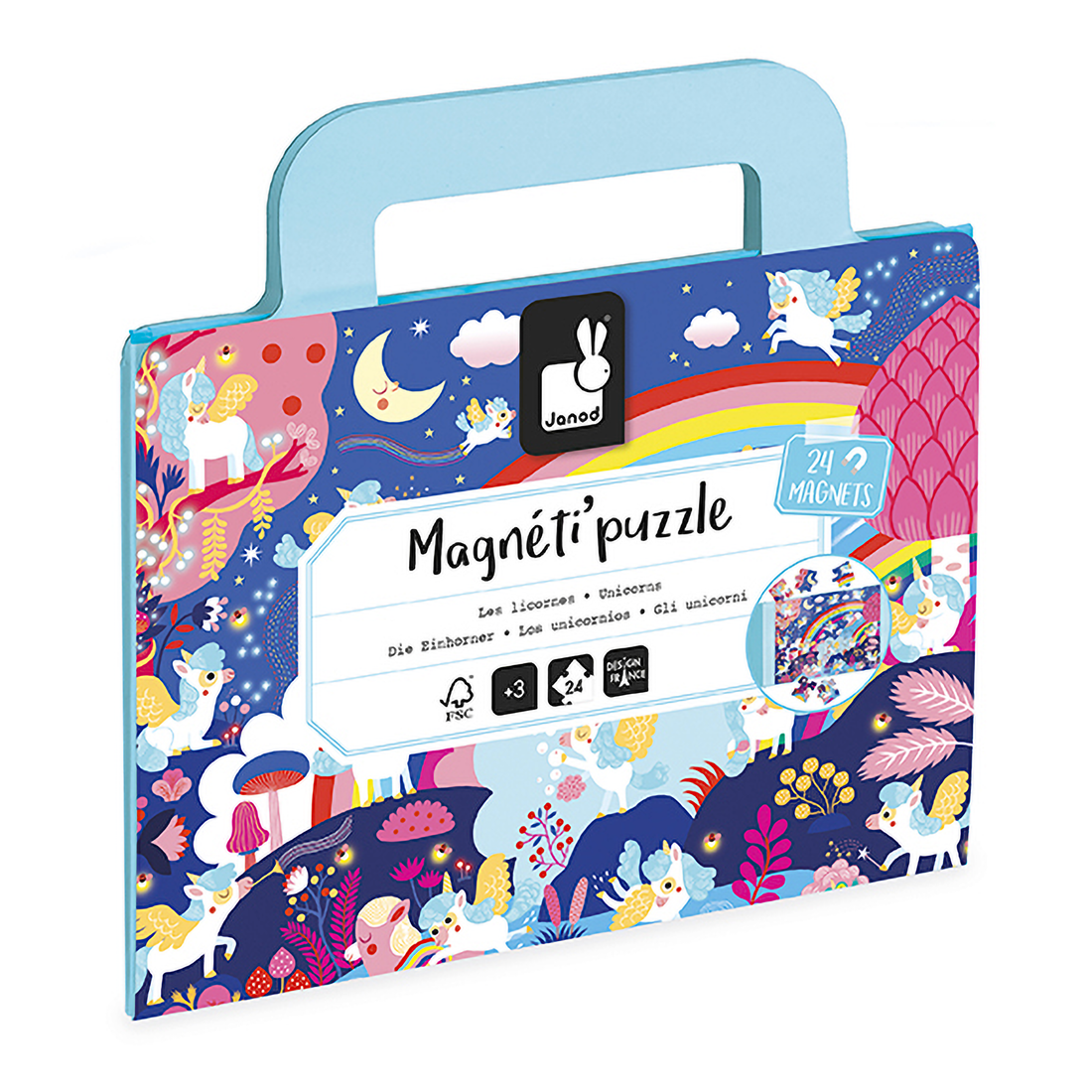 MAGNETI'PUZZLES -  LICORNES - 24 PIÈCES