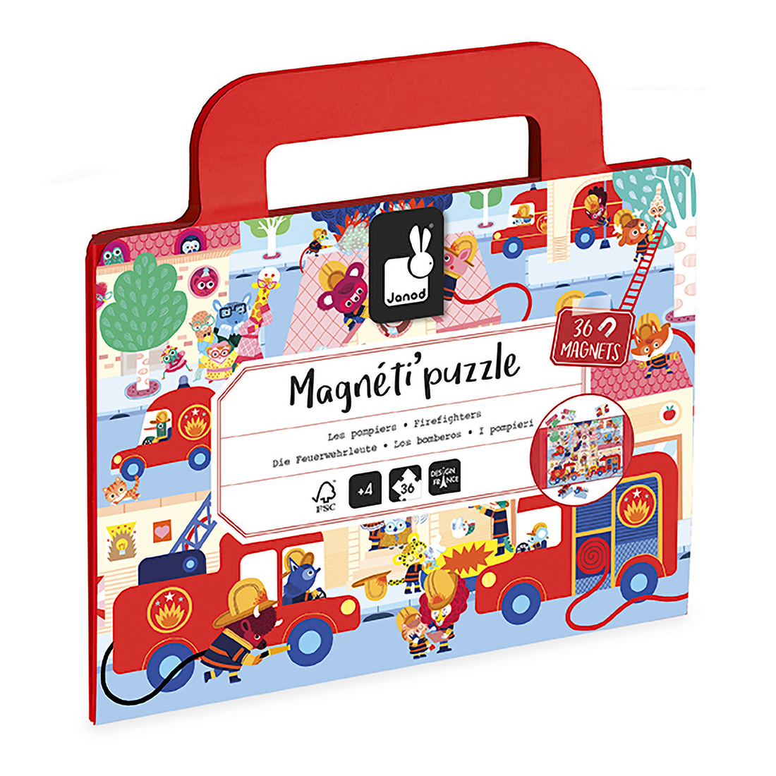 MAGNETI'PUZZLES - POMPIERS 36 PIÈCES