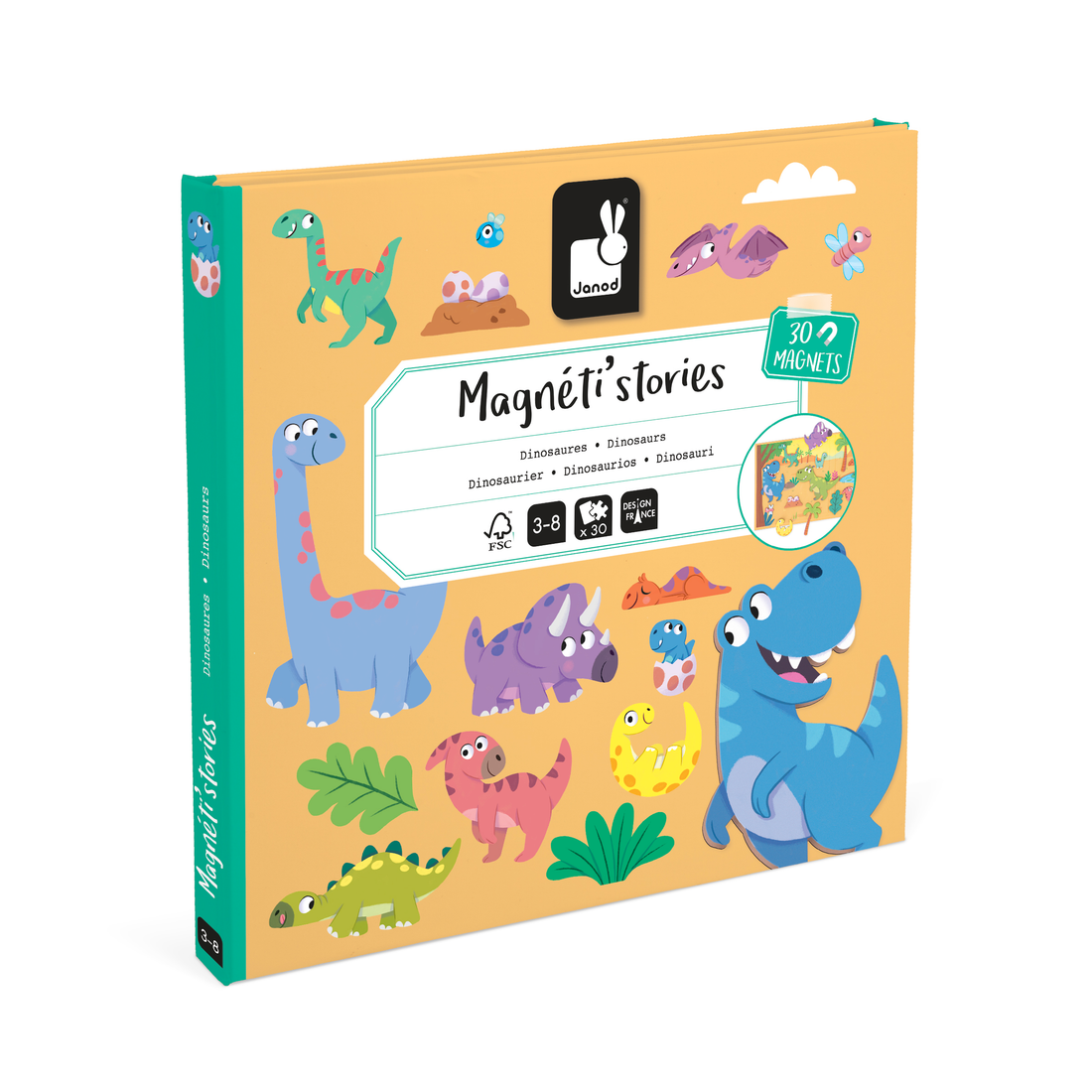MAGNETI'STORIES -  DINOSAURS - 30 PIÈCES