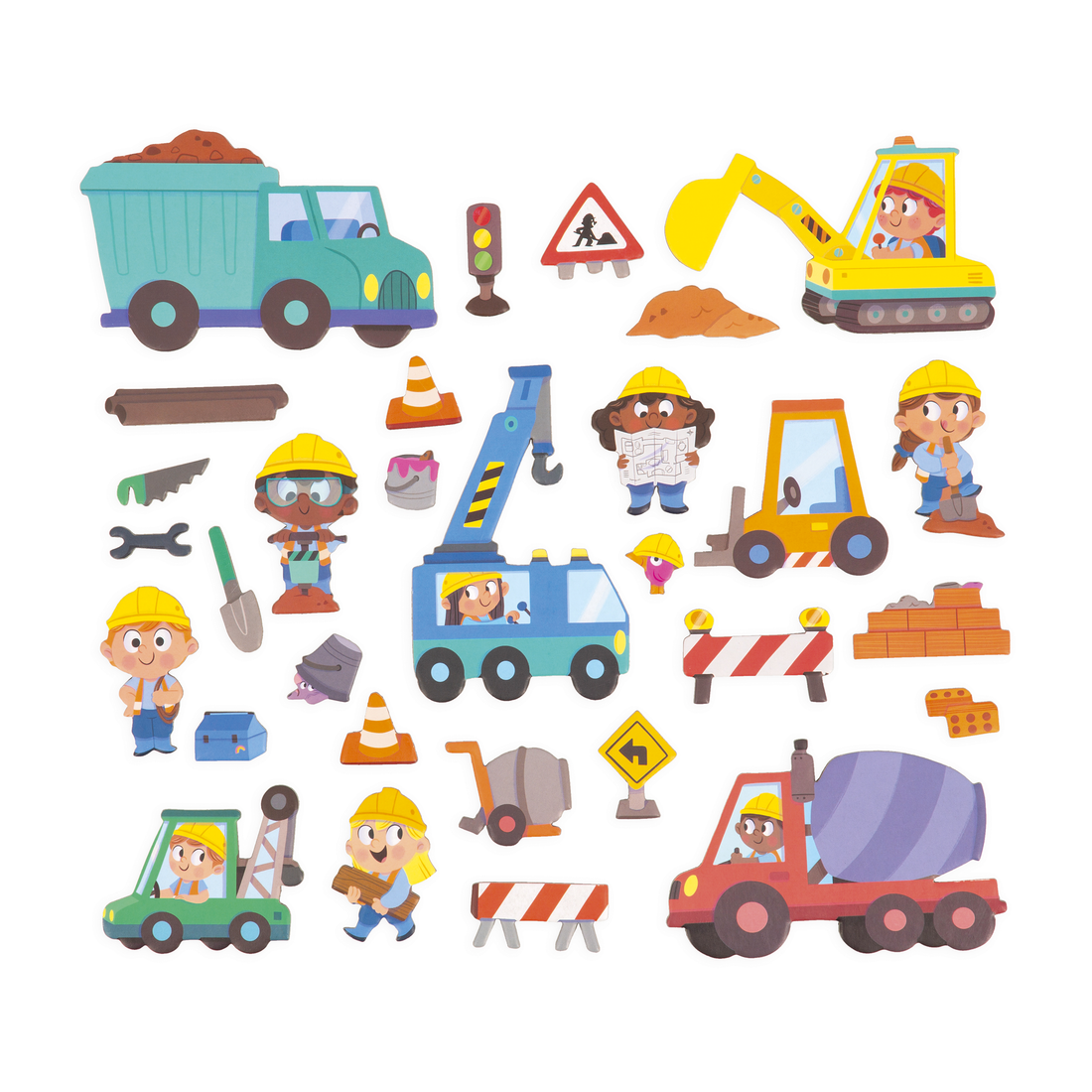 MAGNETI'STORIES - LE CHANTIER - 30 PIÈCES - JANOD