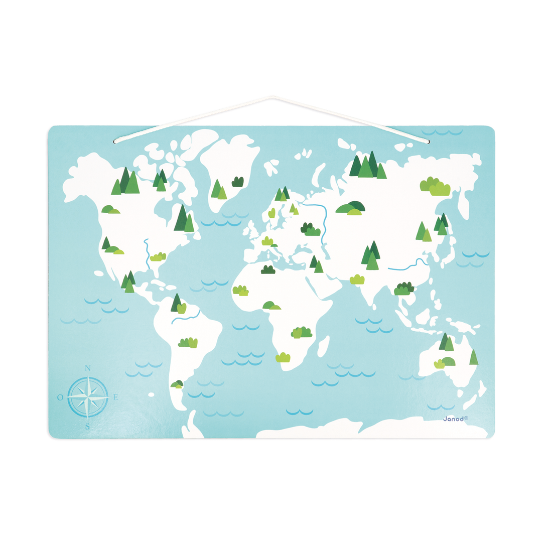 MINIKIDS - CARTE DU MONDE MAGNÉTIQUE JANOD