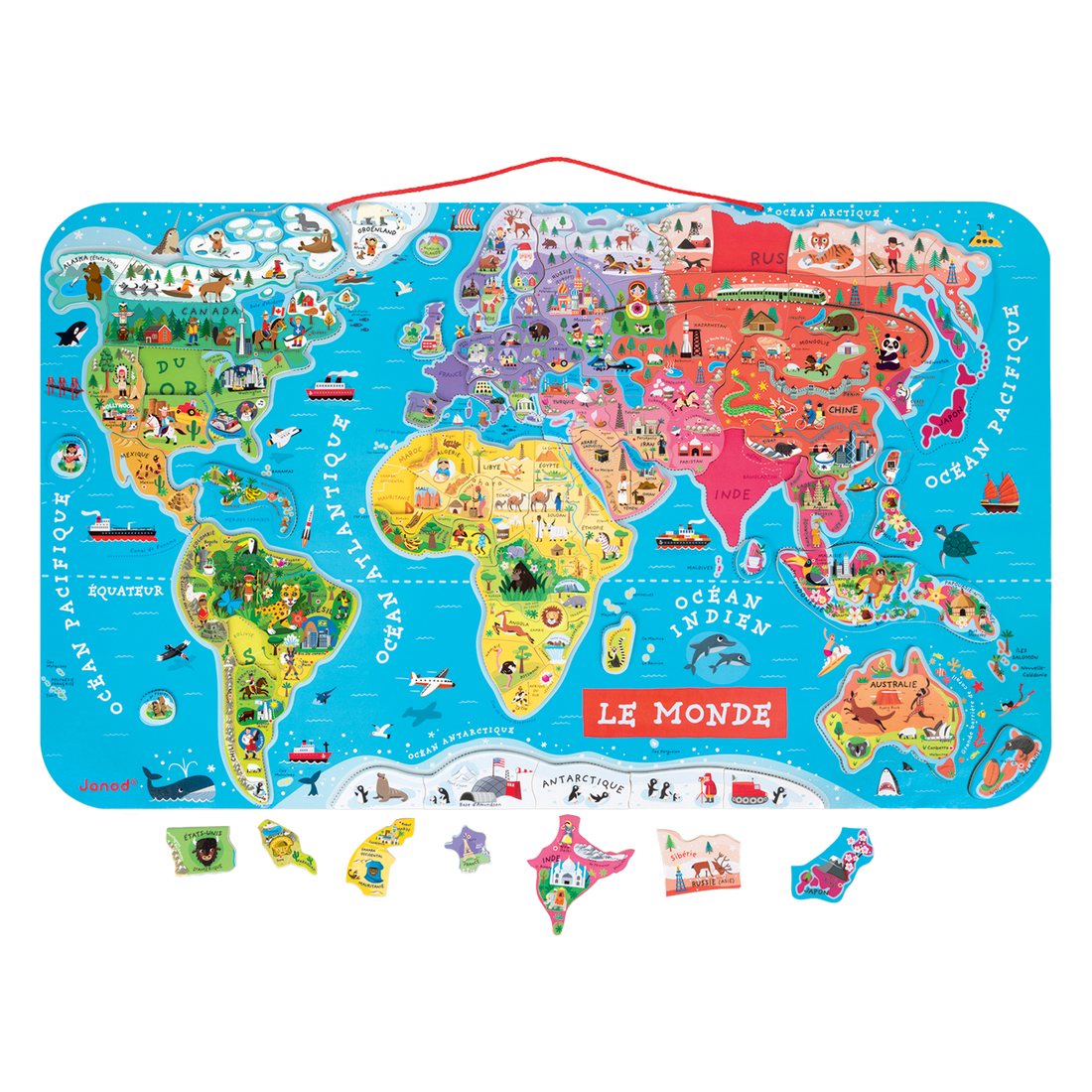 CASSE-TÊTE MONDE MAGNÉTIQUE - FRANÇAIS JANOD PUZZLES