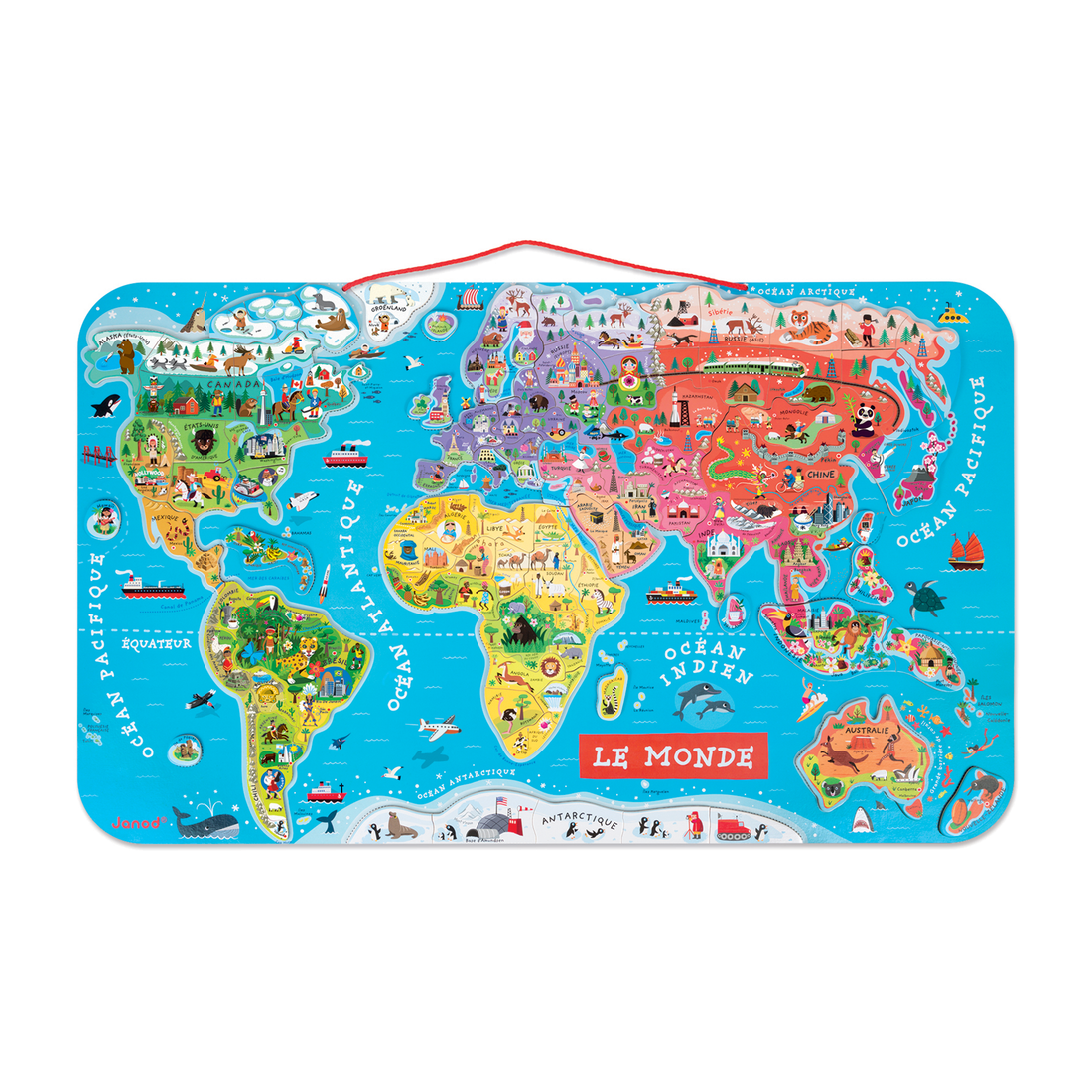 CASSE-TÊTE MONDE MAGNÉTIQUE - FRANÇAIS JANOD PUZZLES