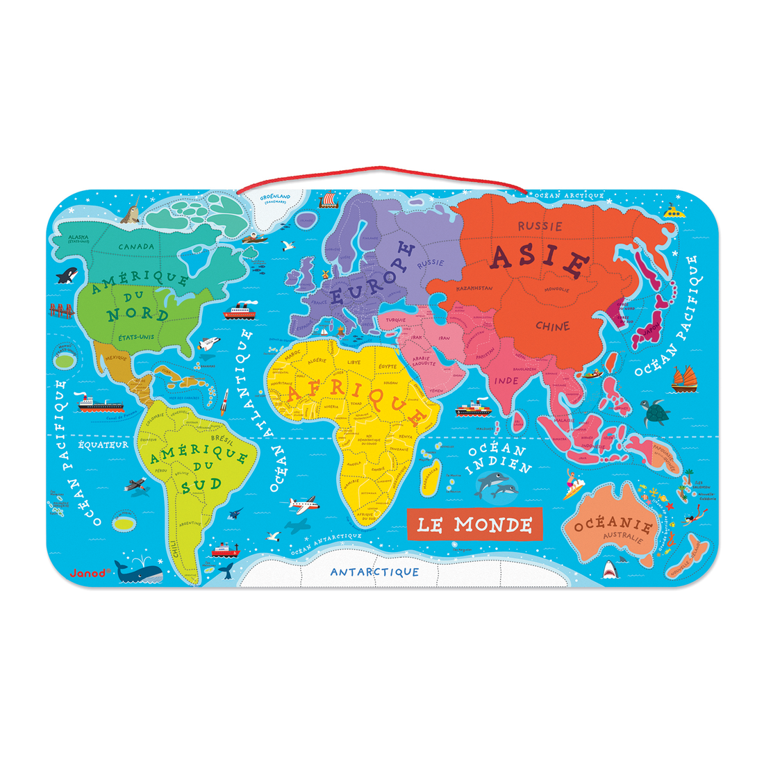 CASSE-TÊTE MONDE MAGNÉTIQUE - FRANÇAIS JANOD PUZZLES