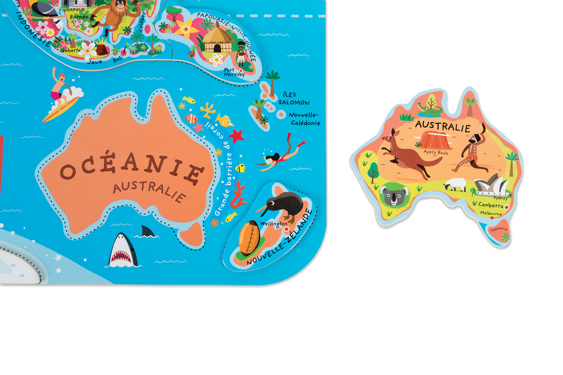 CASSE-TÊTE MONDE MAGNÉTIQUE - FRANÇAIS JANOD PUZZLES